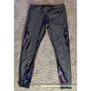 Nike Womens Power Dri-Fit Training Compression Leggings Gray Size XL